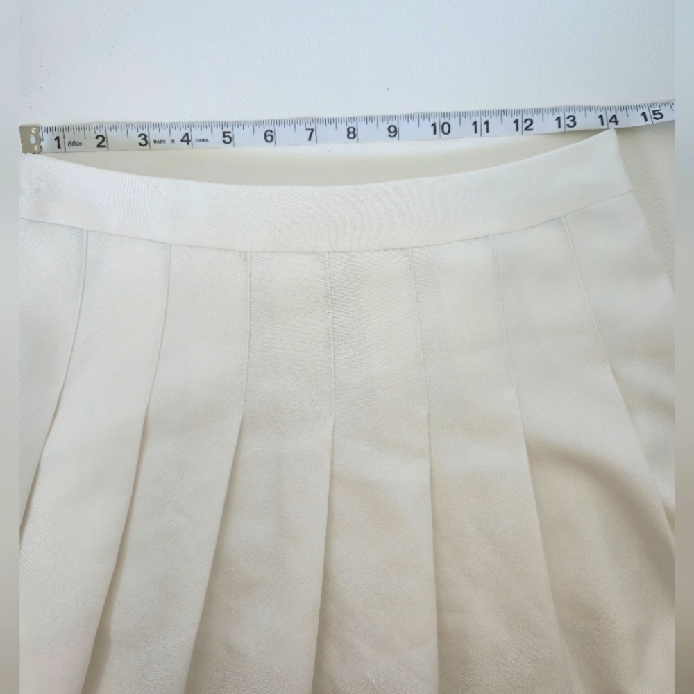 White Pleated Sport Skirt - Picture 5 of 9